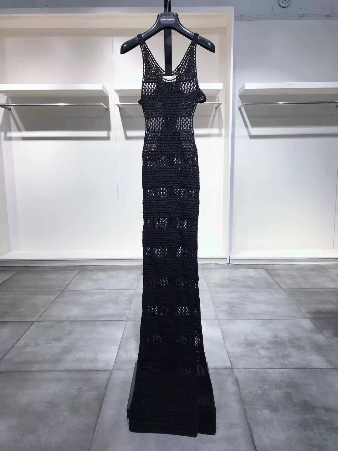 Saint Laurent Paris Saint Laurent Black Crochet Dress Size S / US 4 / IT 40 - 2 Thumbnail