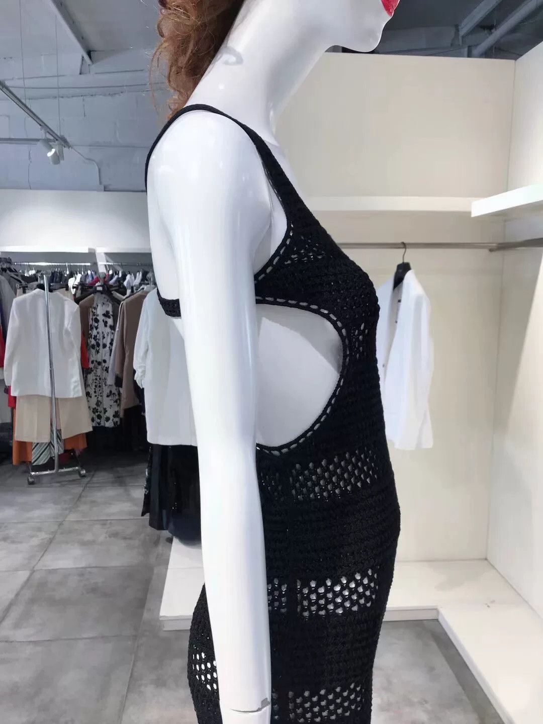 Saint Laurent Paris Saint Laurent Black Crochet Dress Size S / US 4 / IT 40 - 3 Thumbnail