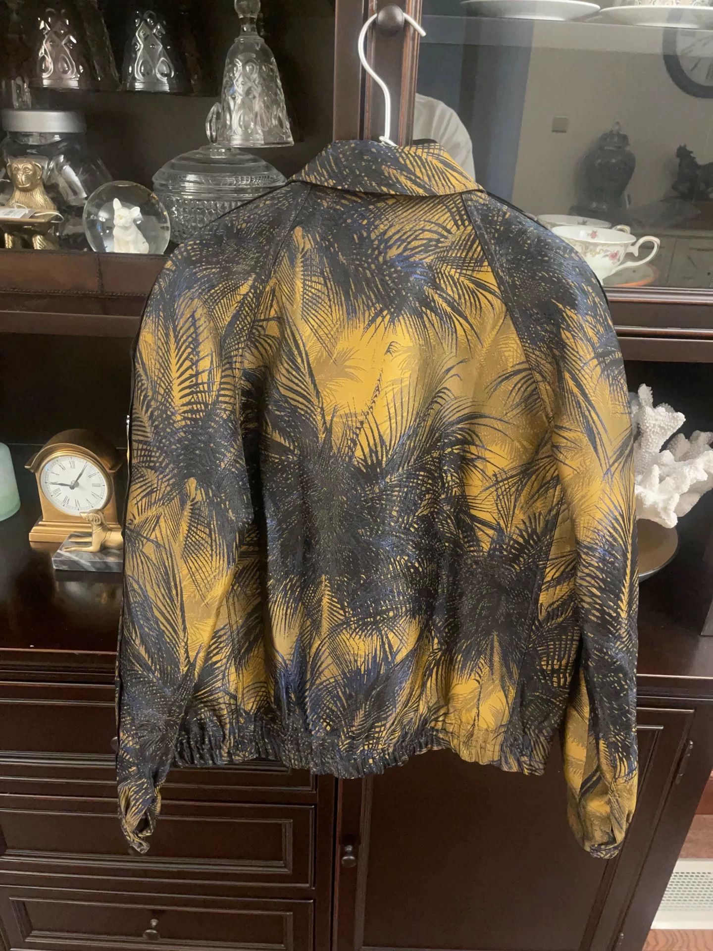 Saint Laurent Paris YSL Men's Palm Leaf Print Jacket Size US XL / EU 56 / 4 - 2 Thumbnail