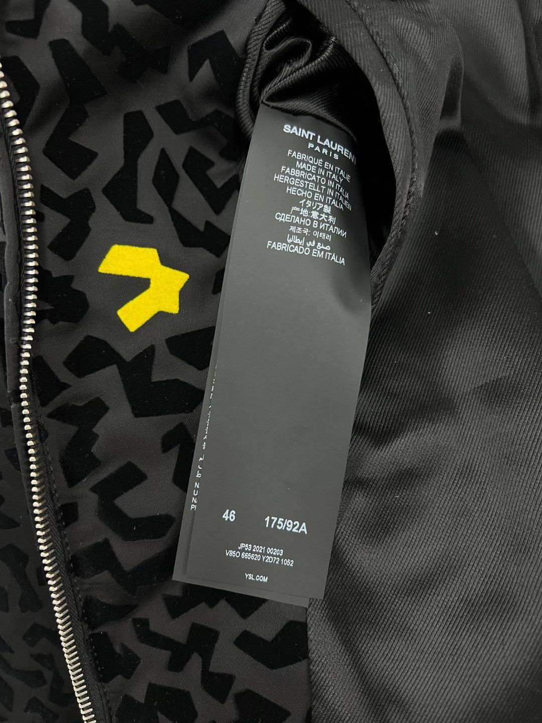 Saint Laurent Paris Saint Laurent Black Bomber Jacket Size US S / EU 44-46 / 1 - 7 Thumbnail