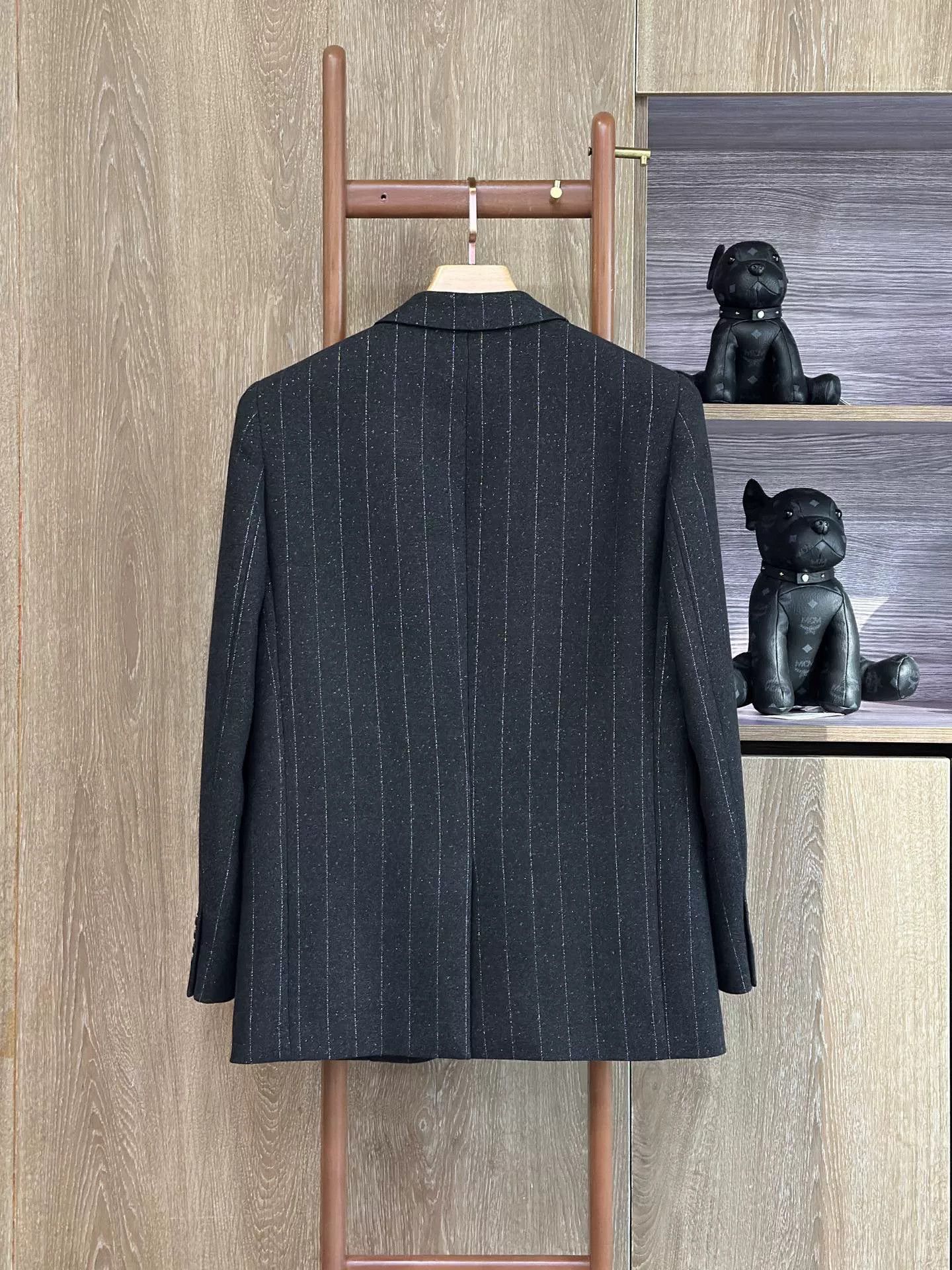 Saint Laurent Paris Saint Laurent Men's Gray Blazer Size US M / EU 48-50 / 2 - 2 Thumbnail