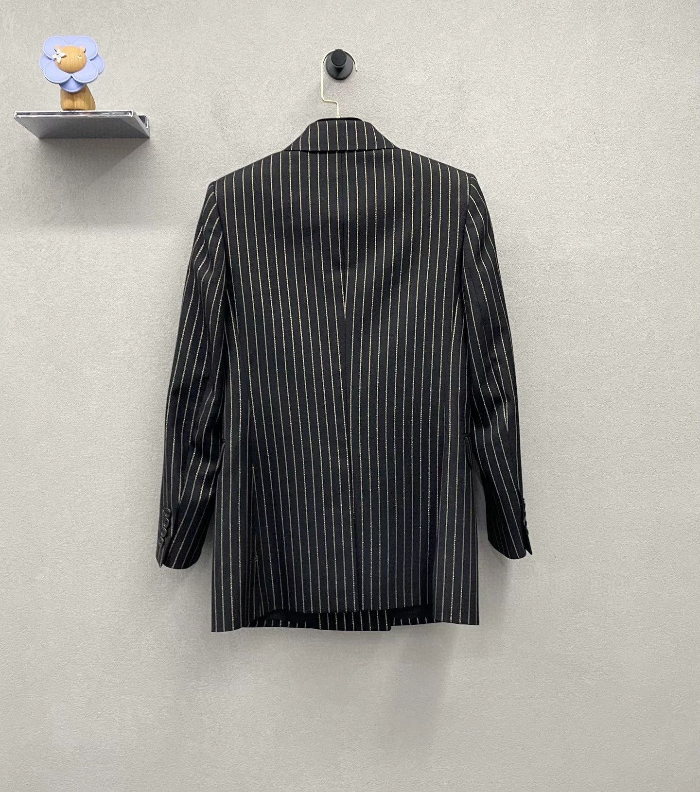 Saint Laurent Paris Saint Laurent Striped Double-Breasted Blazer Size XXS / US 00 / IT 34 - 2 Thumbnail