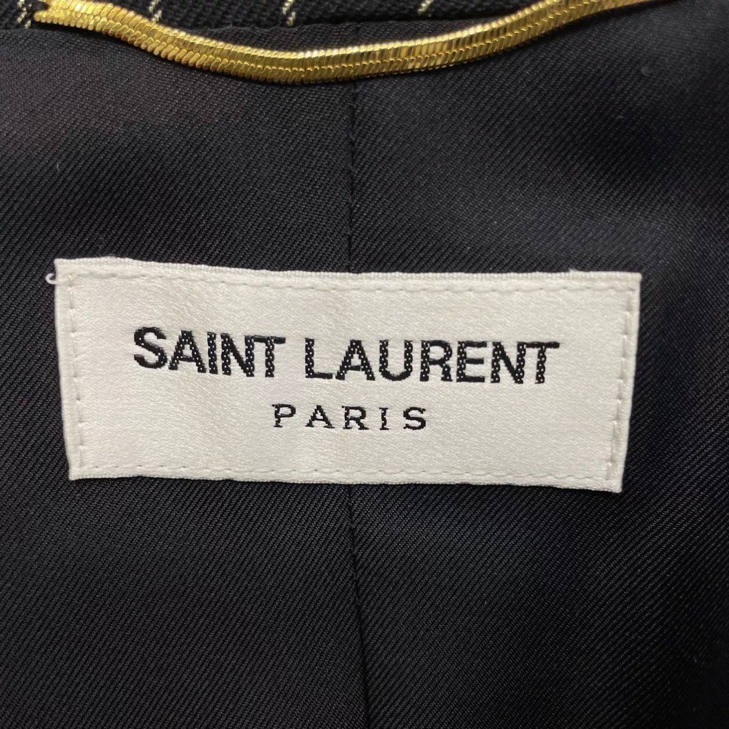 Saint Laurent Paris Saint Laurent Striped Double-Breasted Blazer Size XXS / US 00 / IT 34 - 5 Thumbnail