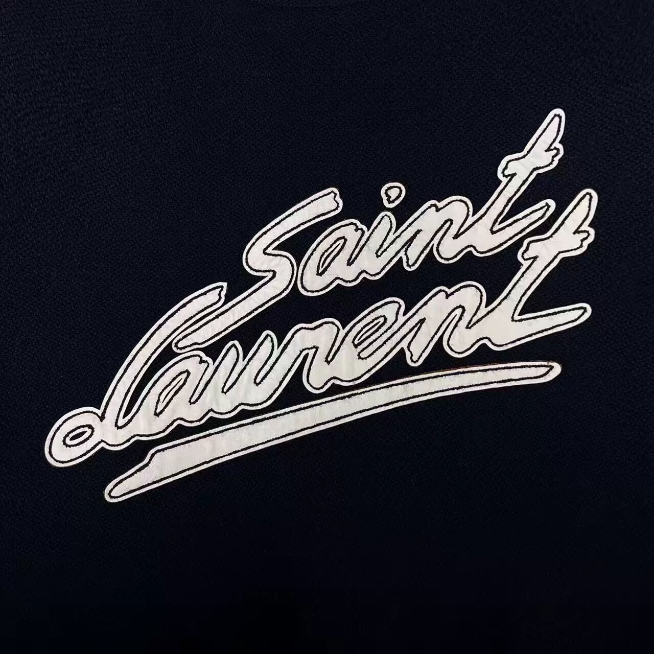 Saint Laurent Paris Saint Laurent Black Striped Wool Jacket Size US M / EU 48-50 / 2 - 4 Thumbnail