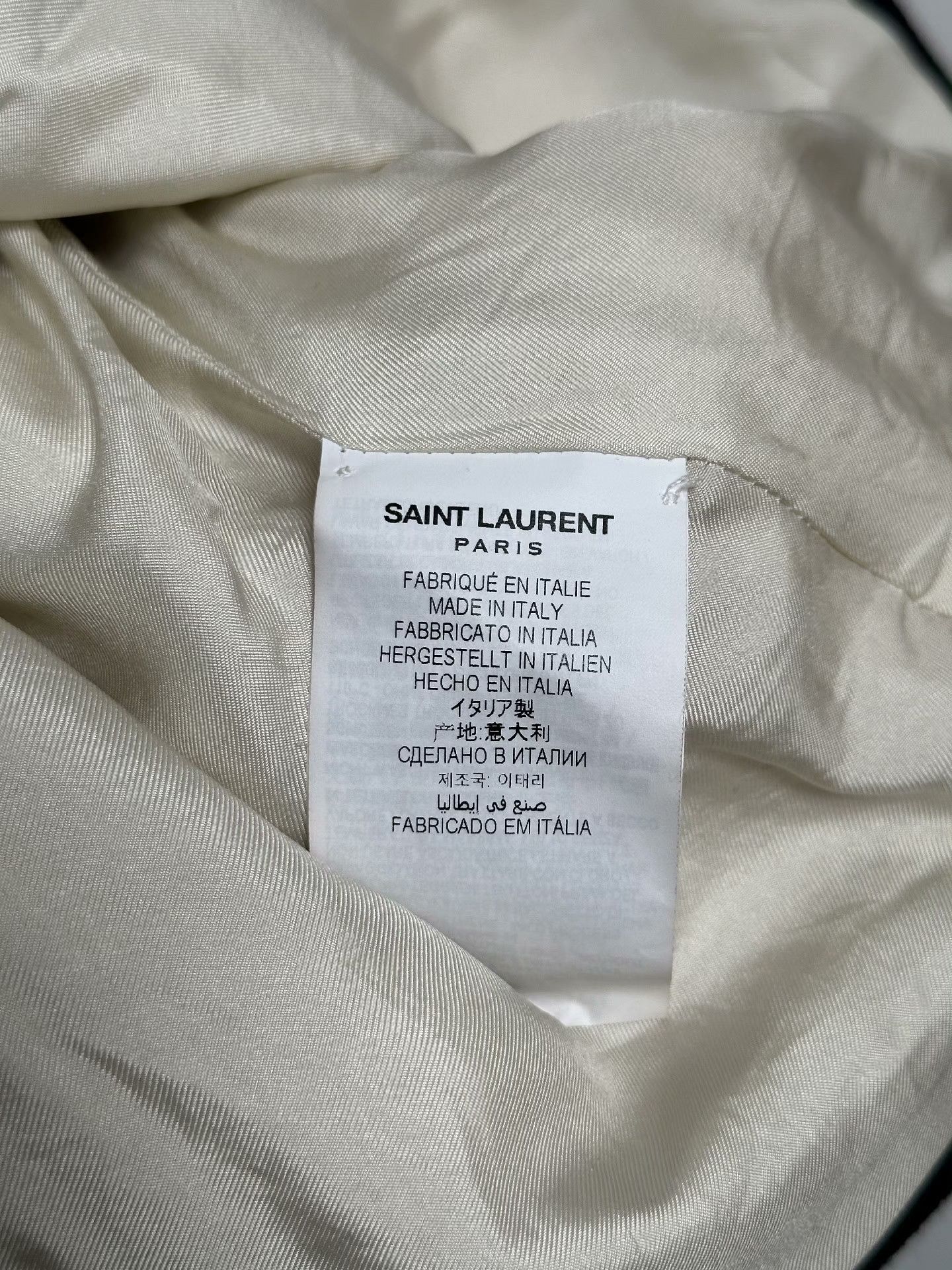 Saint Laurent Paris Saint Laurent Ivory Tweed Jacket Size XS / US 0-2 / IT 36-38 - 5 Thumbnail