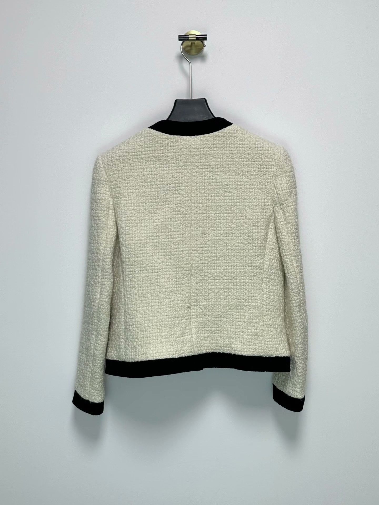 Saint Laurent Paris Saint Laurent Ivory Tweed Jacket Size XS / US 0-2 / IT 36-38 - 2 Thumbnail
