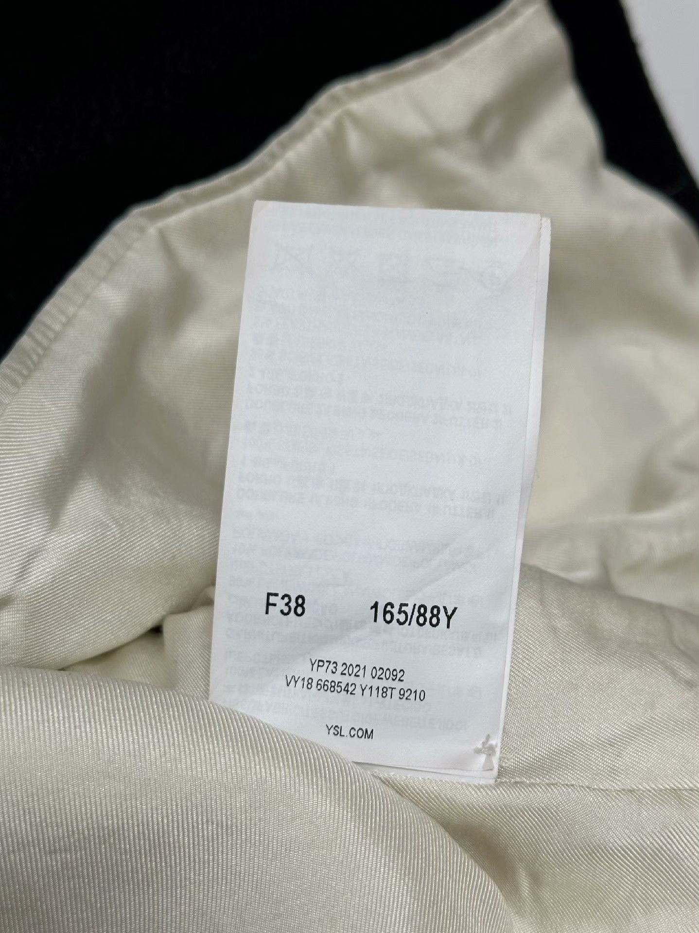 Saint Laurent Paris Saint Laurent Ivory Tweed Jacket Size XS / US 0-2 / IT 36-38 - 6 Thumbnail