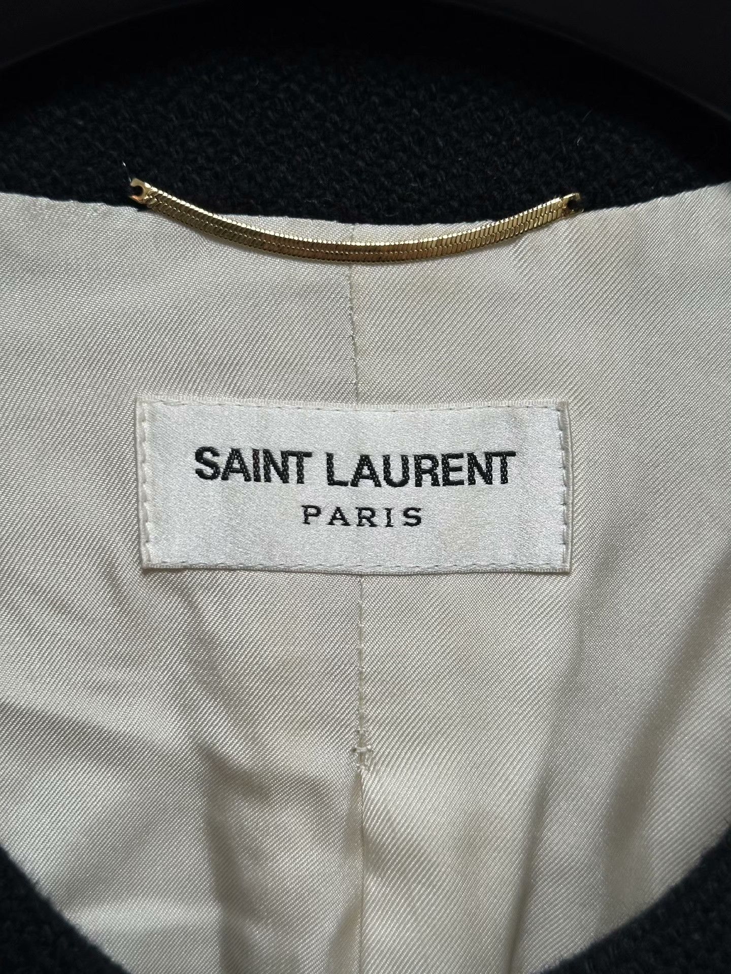 Saint Laurent Paris Saint Laurent Ivory Tweed Jacket Size XS / US 0-2 / IT 36-38 - 3 Thumbnail
