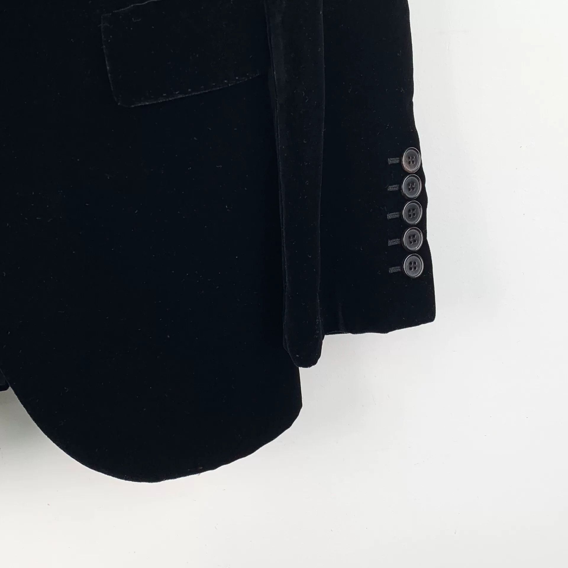Saint Laurent Paris YSL Black Velvet Blazer Size XS / US 0-2 / IT 36-38 - 4 Thumbnail