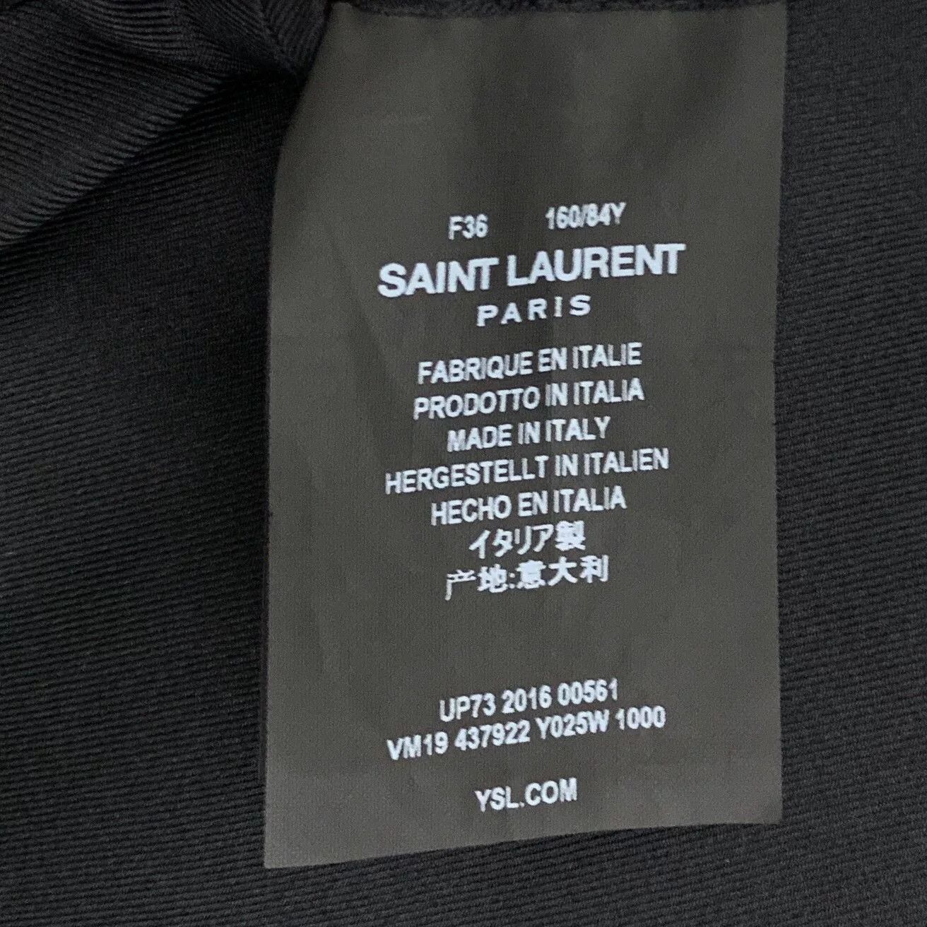 Saint Laurent Paris YSL Black Velvet Blazer Size XS / US 0-2 / IT 36-38 - 6 Thumbnail