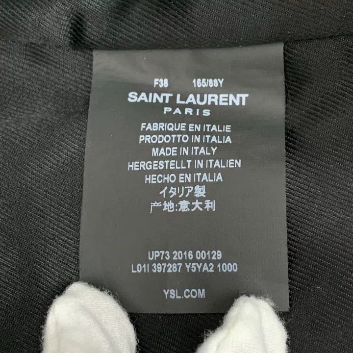 Saint Laurent Paris Yves Saint Laurent Black Leather Biker Jacket Size S / US 4 / IT 40 - 6 Thumbnail