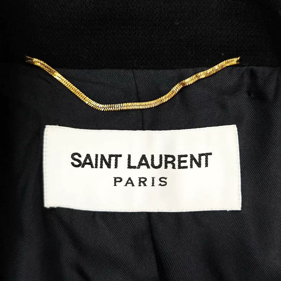 Saint Laurent Paris Saint Laurent Gold Anchor Wool Coat Size US M / EU 48-50 / 2 - 4 Thumbnail