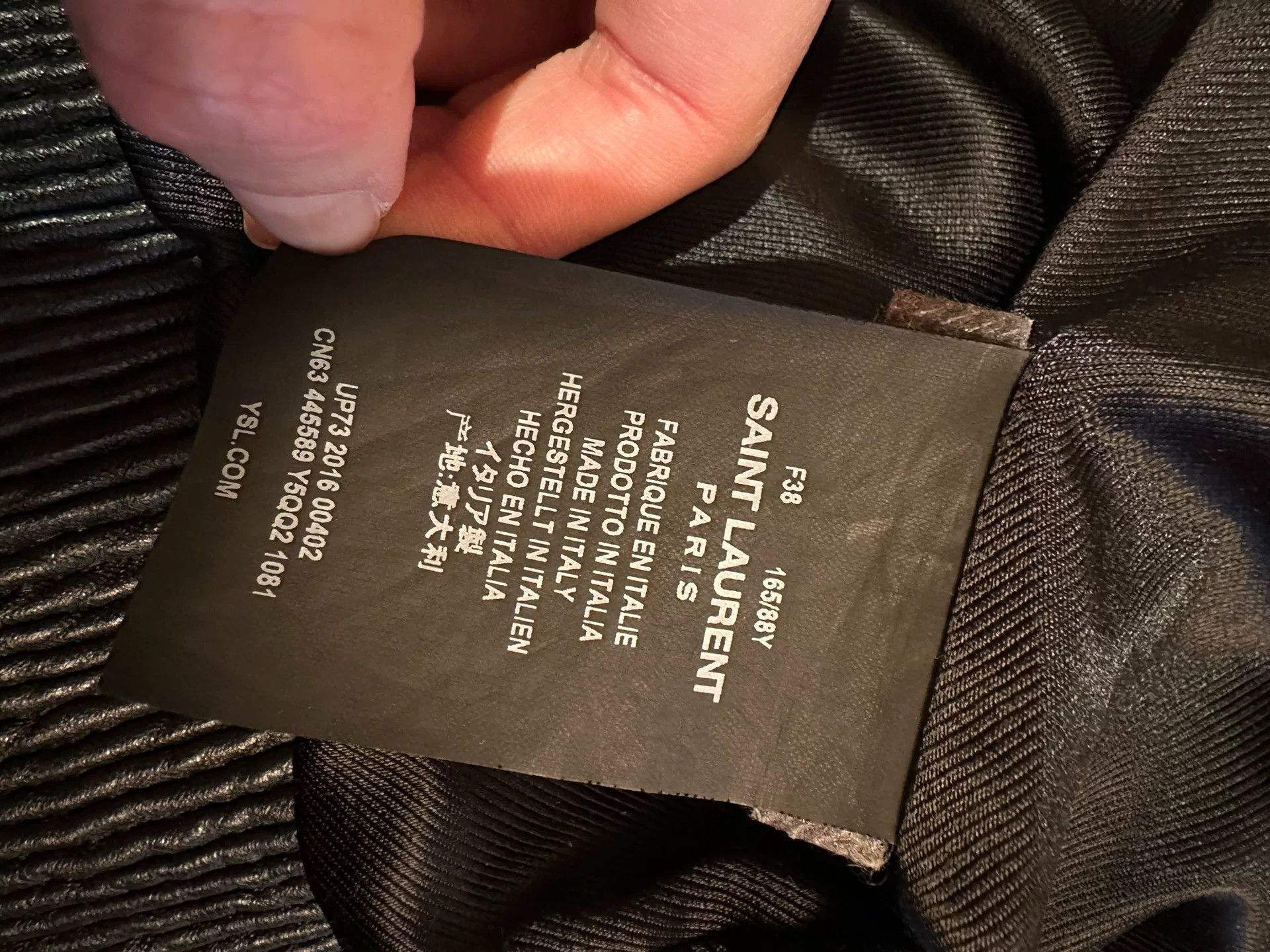 Saint Laurent Paris YSL Saint Laurent Black Leather Jacket Size M / US 6-8 / IT 42-44 - 6 Thumbnail
