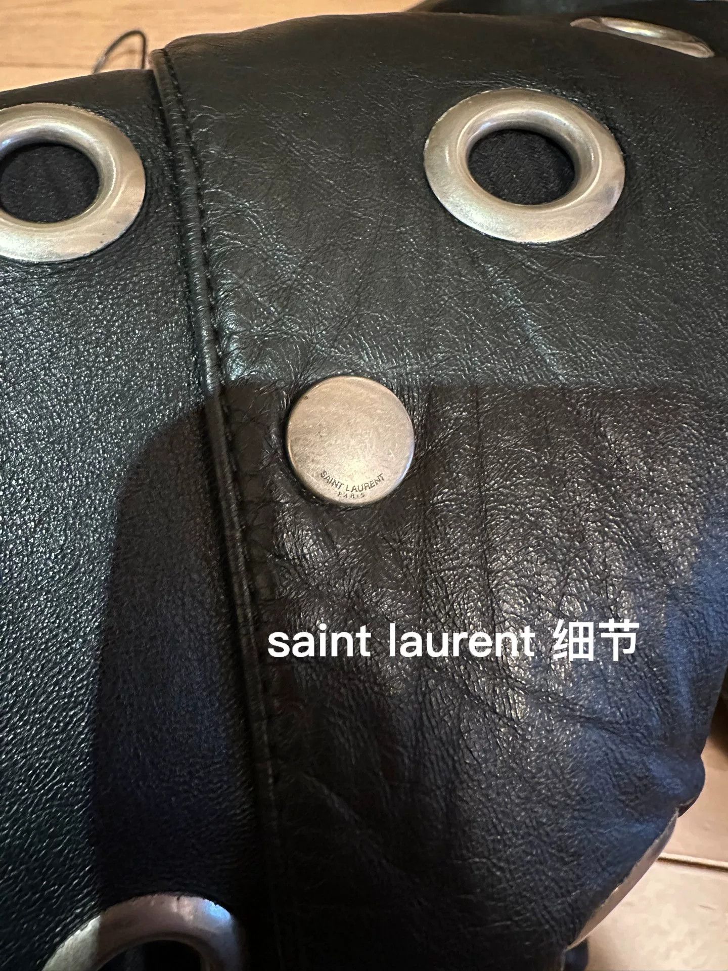 Saint Laurent Paris YSL Saint Laurent Black Leather Jacket Size M / US 6-8 / IT 42-44 - 4 Thumbnail
