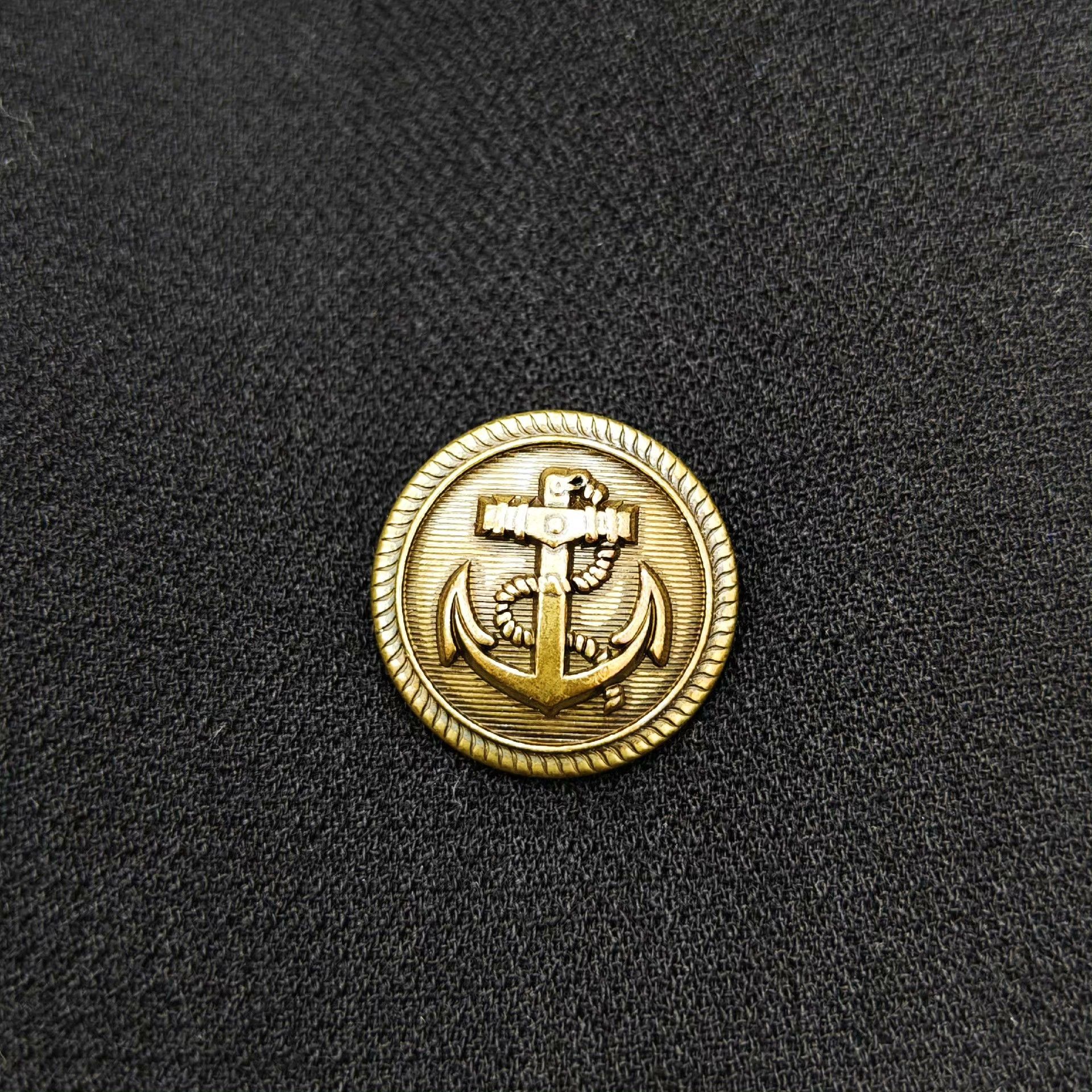 Saint Laurent Paris Saint Laurent Gold Anchor Button Coat Size US M / EU 48-50 / 2 - 8 Thumbnail