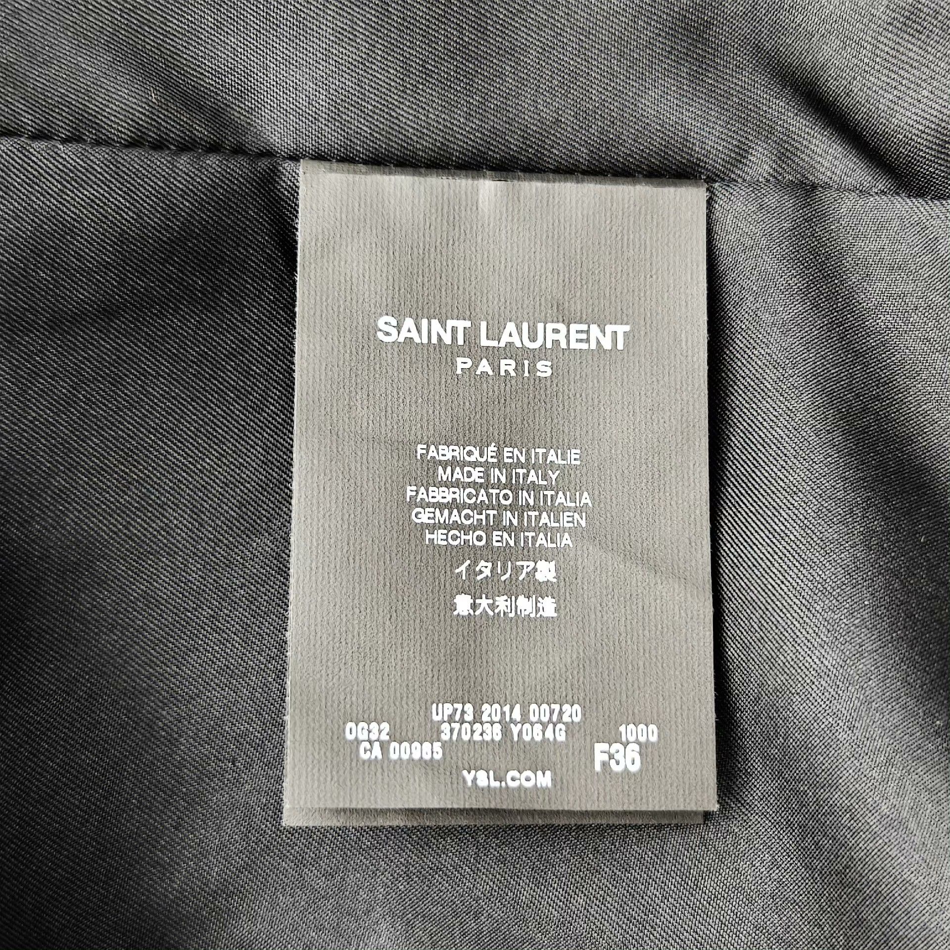 Saint Laurent Paris Saint Laurent Gold Anchor Button Coat Size US M / EU 48-50 / 2 - 5 Thumbnail