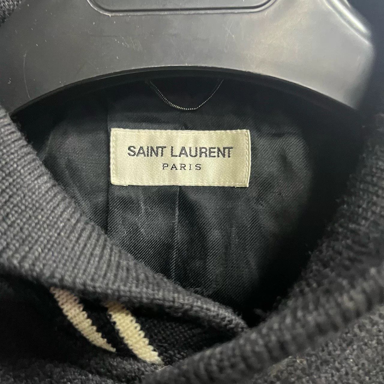 Saint Laurent Paris Saint Laurent Black White Varsity Jacket Size US M / EU 48-50 / 2 - 3 Thumbnail