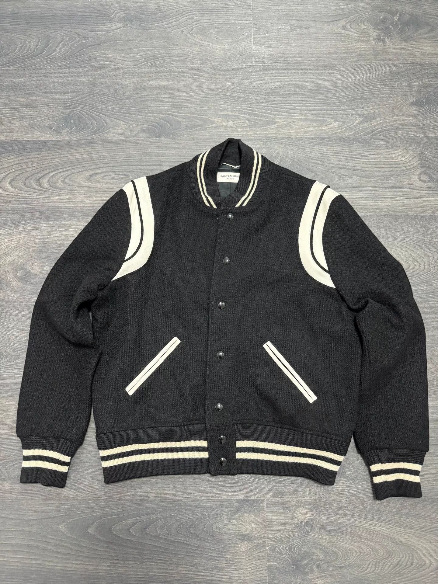 Saint Laurent Paris Saint Laurent YSL Teddy Varsity Jacket Size US M / EU 48-50 / 2 - 2 Thumbnail