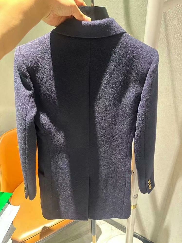 Saint Laurent Paris Saint Laurent Purple Double-Breasted Coat Size XS / US 0-2 / IT 36-38 - 3 Thumbnail