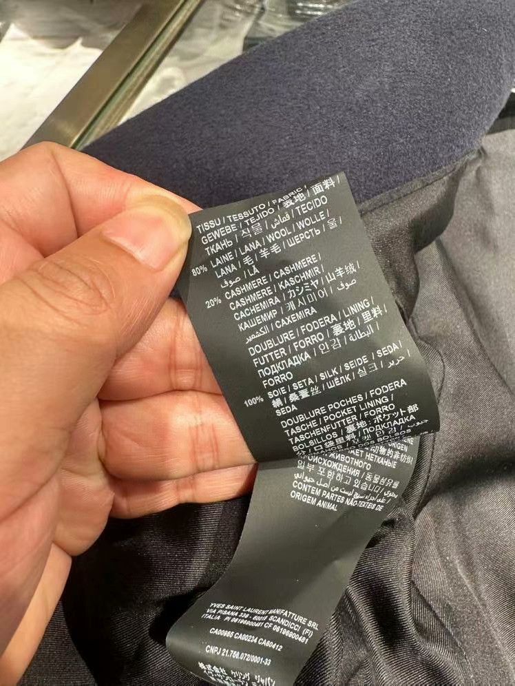 Saint Laurent Paris Saint Laurent Purple Double-Breasted Coat Size XS / US 0-2 / IT 36-38 - 5 Thumbnail