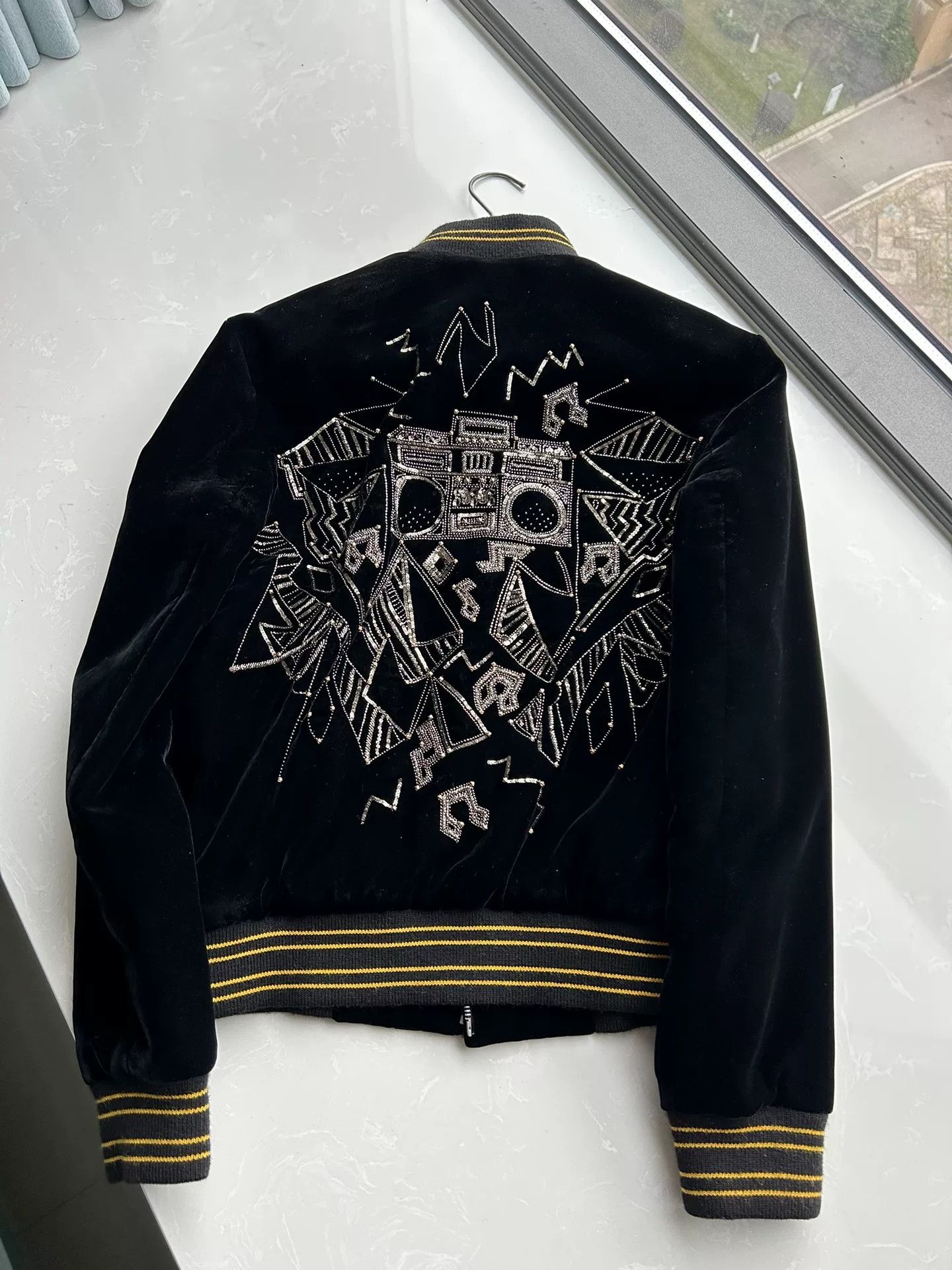 Saint Laurent Paris Saint Laurent Black Velvet Bomber Jacket Size US S / EU 44-46 / 1 - 3 Thumbnail