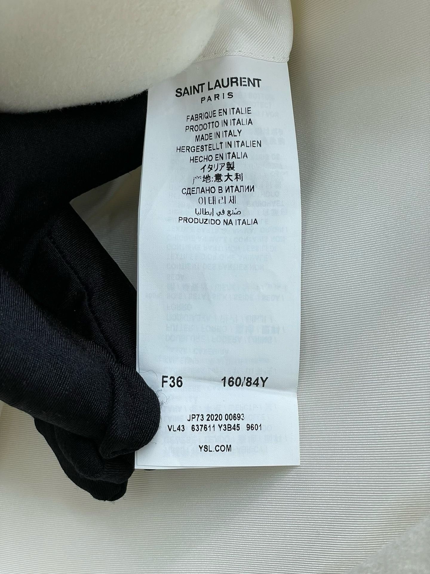 Saint Laurent Paris YSL White Double-Breasted Wool Blazer Size S / US 4 / IT 40 - 7 Thumbnail