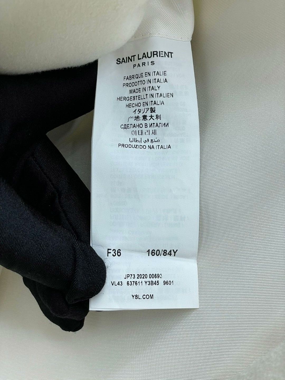 Saint Laurent Paris Saint Laurent White Double-Breasted Blazer Size XS / US 0-2 / IT 36-38 - 7 Thumbnail