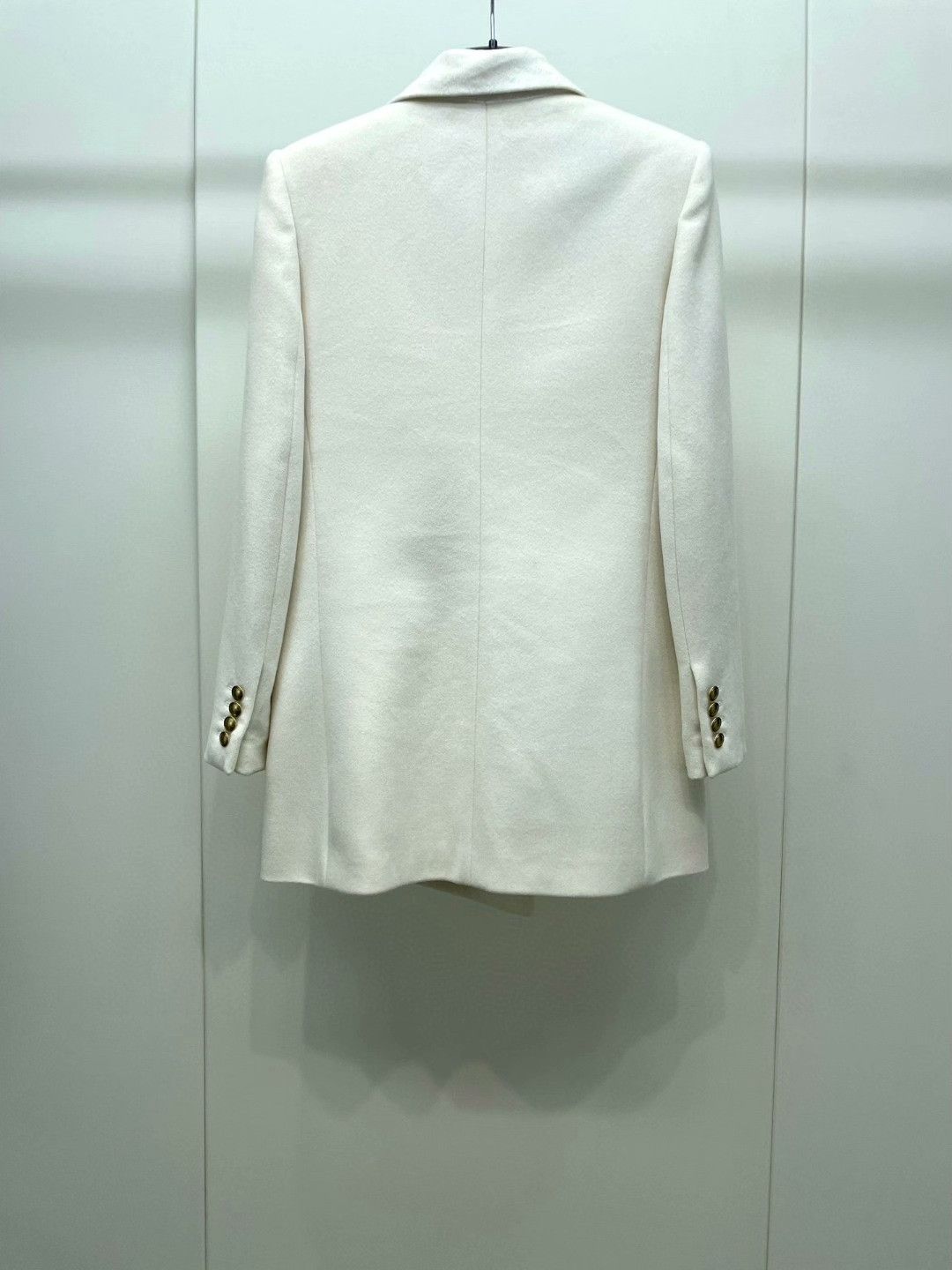 Saint Laurent Paris Saint Laurent White Double-Breasted Blazer Size XS / US 0-2 / IT 36-38 - 2 Thumbnail