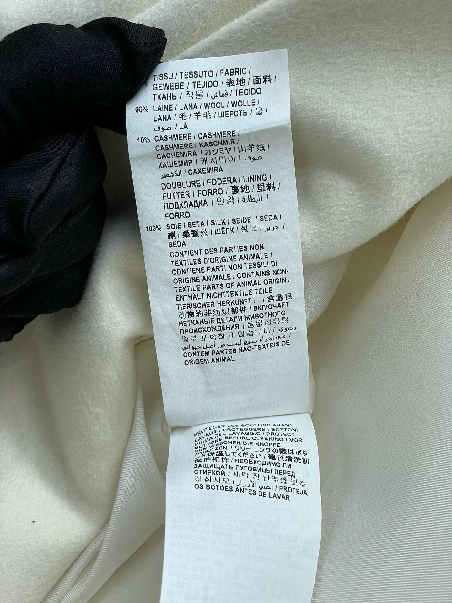 Saint Laurent Paris YSL White Double-Breasted Wool Blazer Size XS / US 0-2 / IT 36-38 - 8 Thumbnail