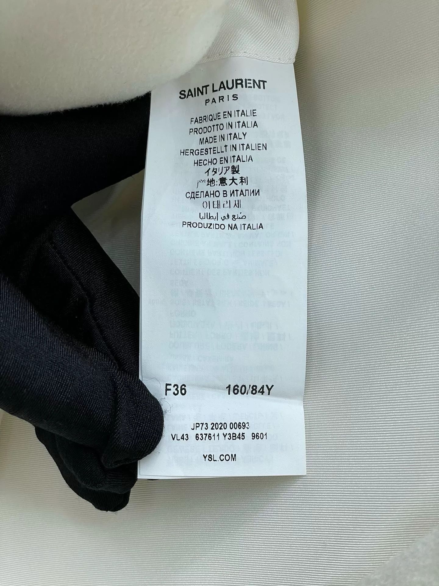 Saint Laurent Paris YSL White Double-Breasted Wool Blazer Size XS / US 0-2 / IT 36-38 - 7 Thumbnail