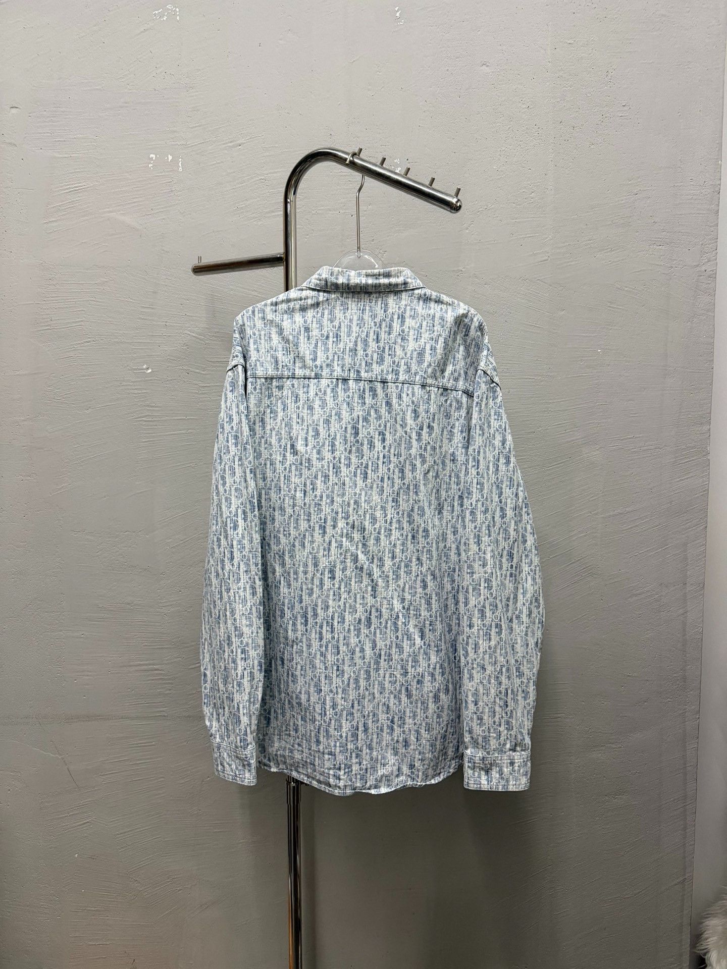 Dior Dior Blue White Patterned Shirt Size US XS / EU 42 / 0 - 3 Thumbnail