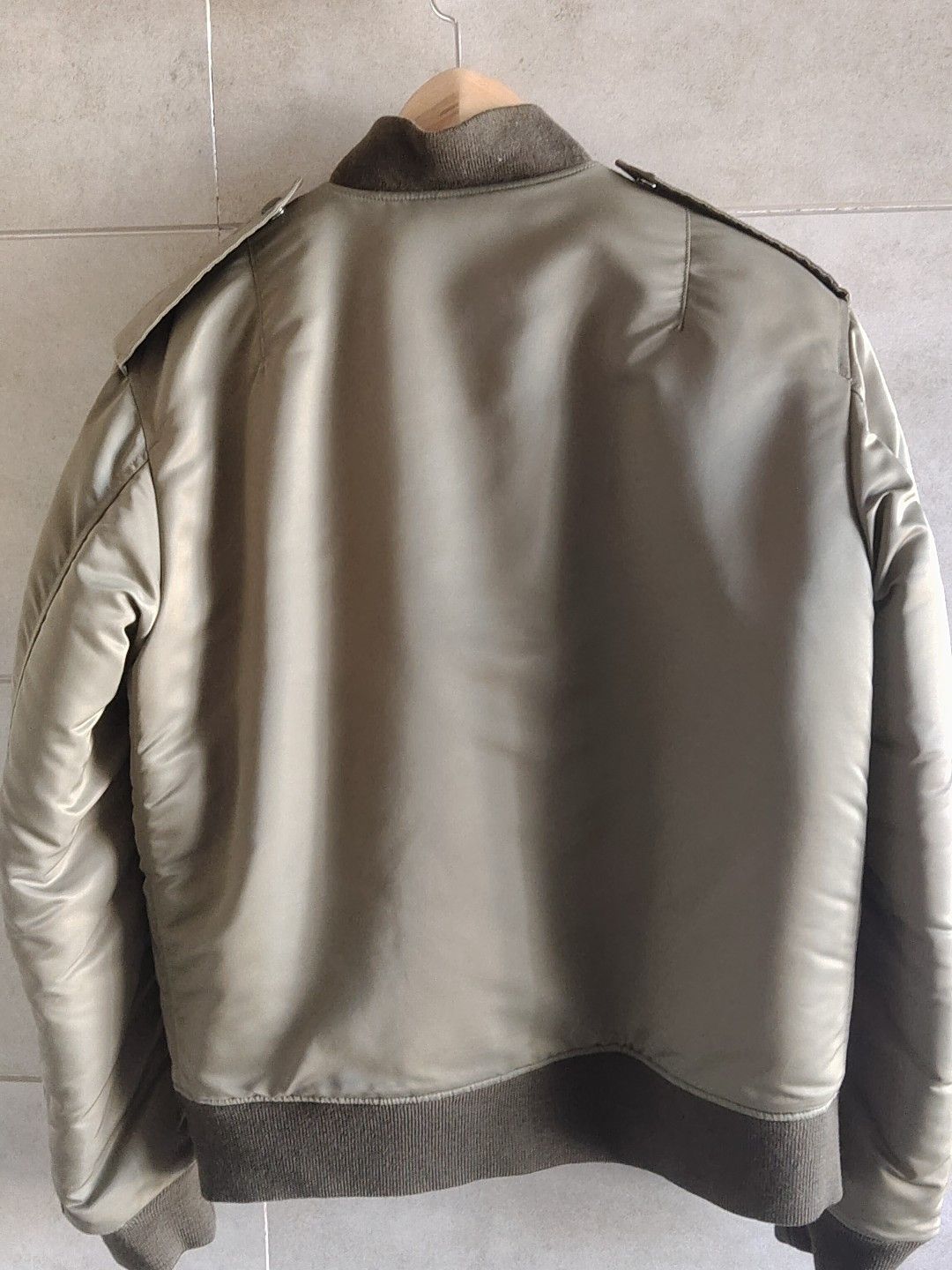 Saint Laurent Paris Saint Laurent MA-1 Olive Green Bomber Jacket Size US L / EU 52-54 / 3 - 6 Thumbnail