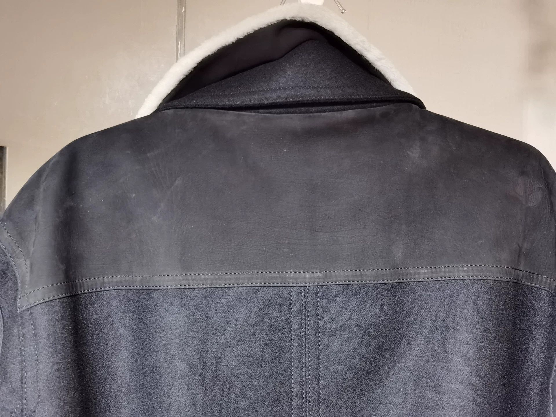 Ermenegildo Zegna Ermenegildo Zegna Wool Leather Jacket Size US XL / EU 56 / 4 - 3 Thumbnail