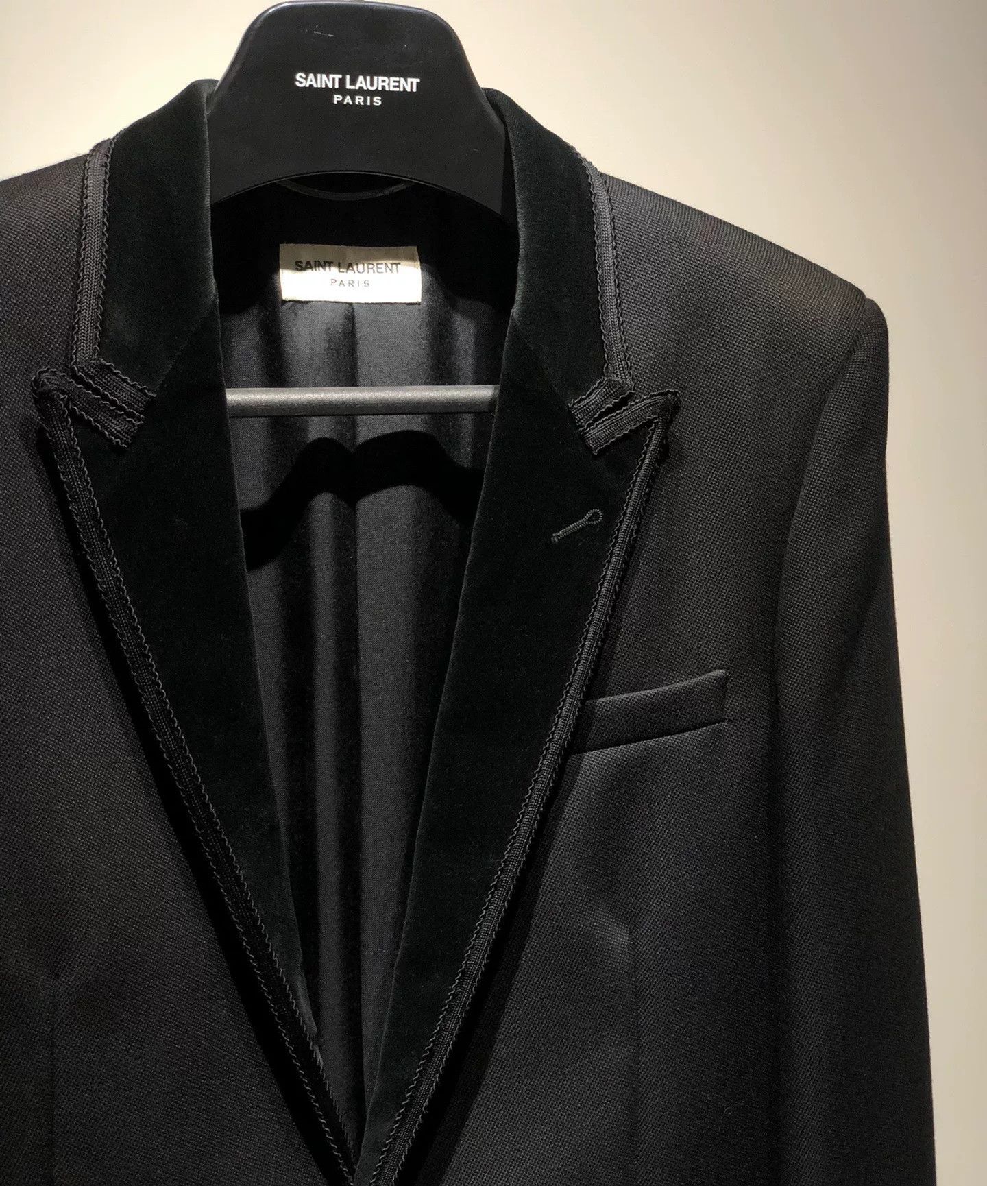 Saint Laurent Paris Saint Laurent Black Structured Blazer Size US S / EU 44-46 / 1 - 2 Thumbnail