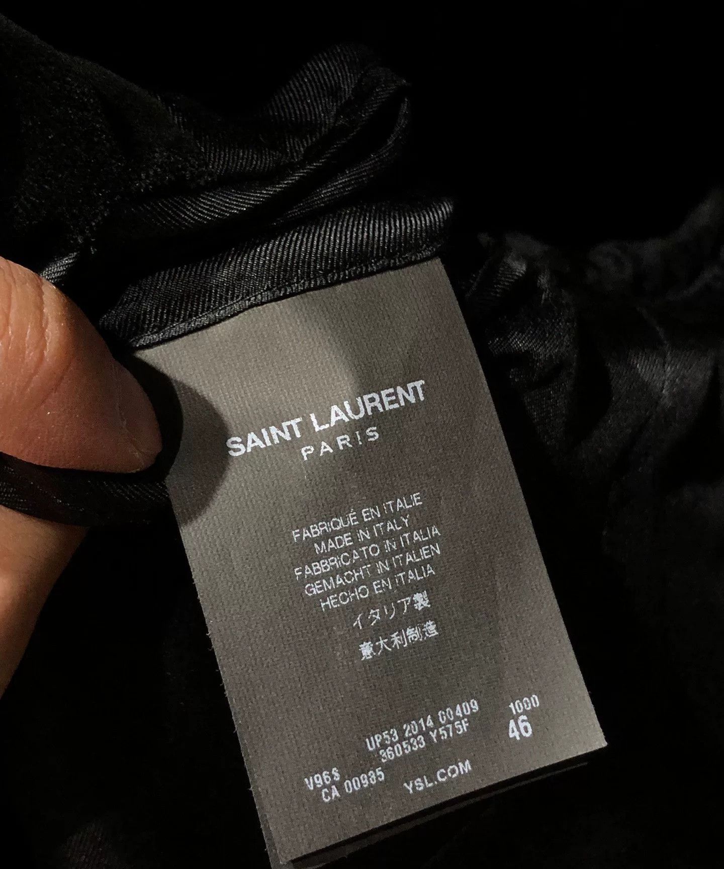 Saint Laurent Paris Saint Laurent Black Structured Blazer Size US S / EU 44-46 / 1 - 4 Thumbnail