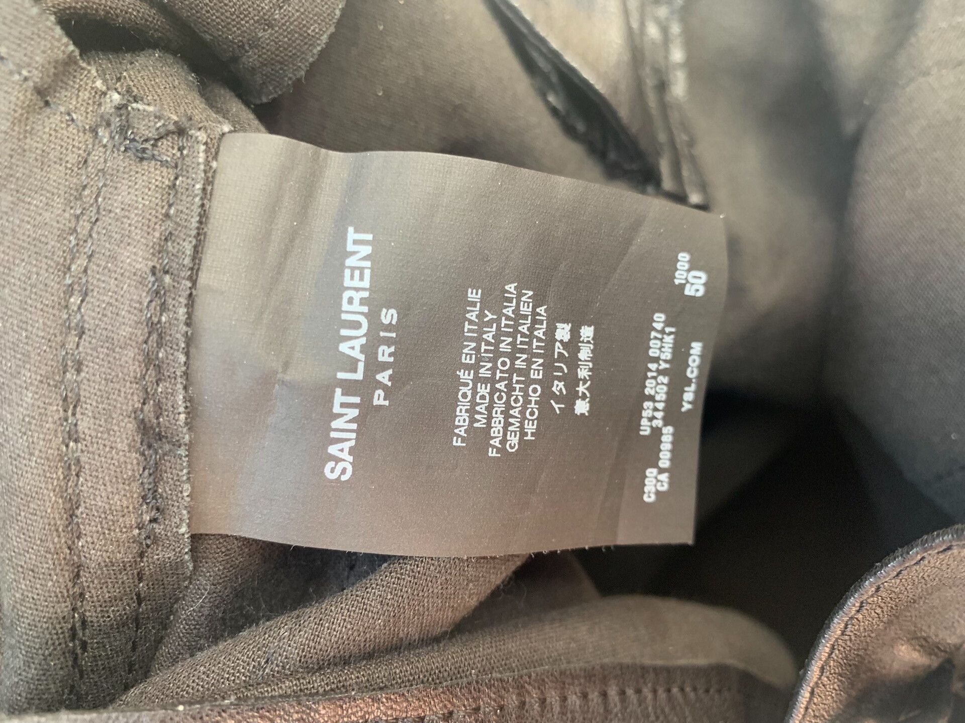 Saint Laurent Paris SAINT LAURENT Men's Lambskin Leather Pants Size US 34 / EU 50 - 5 Thumbnail