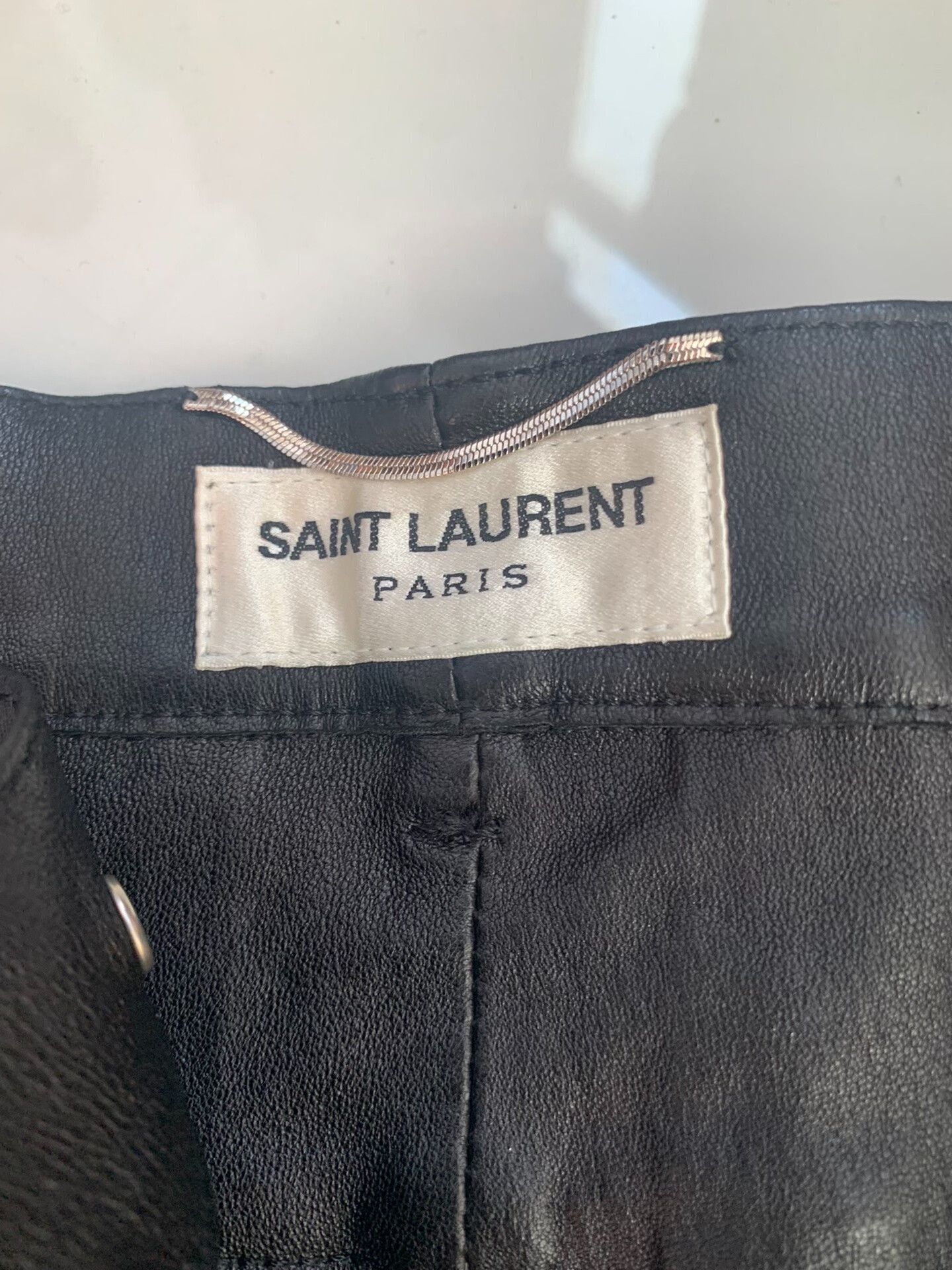 Saint Laurent Paris SAINT LAURENT Men's Lambskin Leather Pants Size US 34 / EU 50 - 4 Thumbnail
