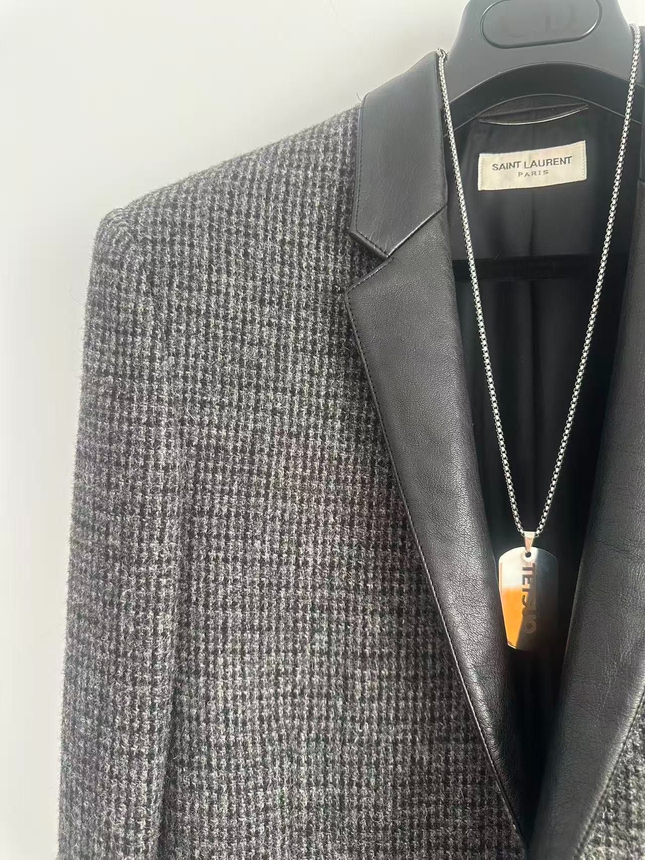 Saint Laurent Paris Saint Laurent AW14 Gray Sample Blazer Size US M / EU 48-50 / 2 - 2 Thumbnail