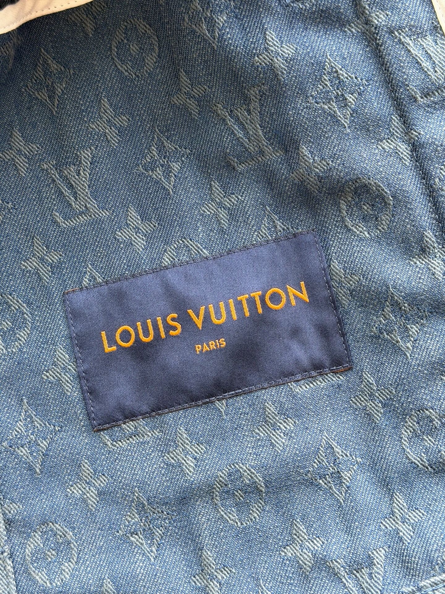 Saint Laurent Paris Louis Vuitton Blue Monogram Denim Jacket Size US L / EU 52-54 / 3 - 5 Thumbnail