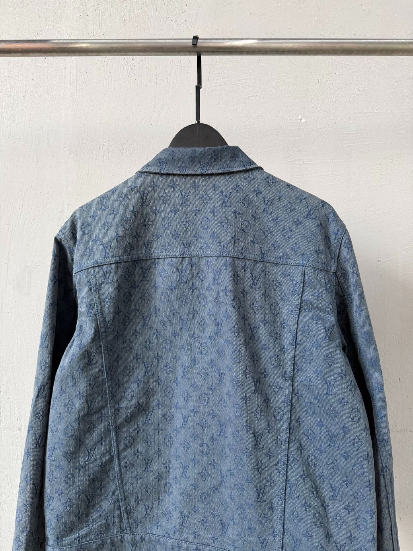 Saint Laurent Paris Louis Vuitton Blue Monogram Denim Jacket Size US L / EU 52-54 / 3 - 4 Thumbnail