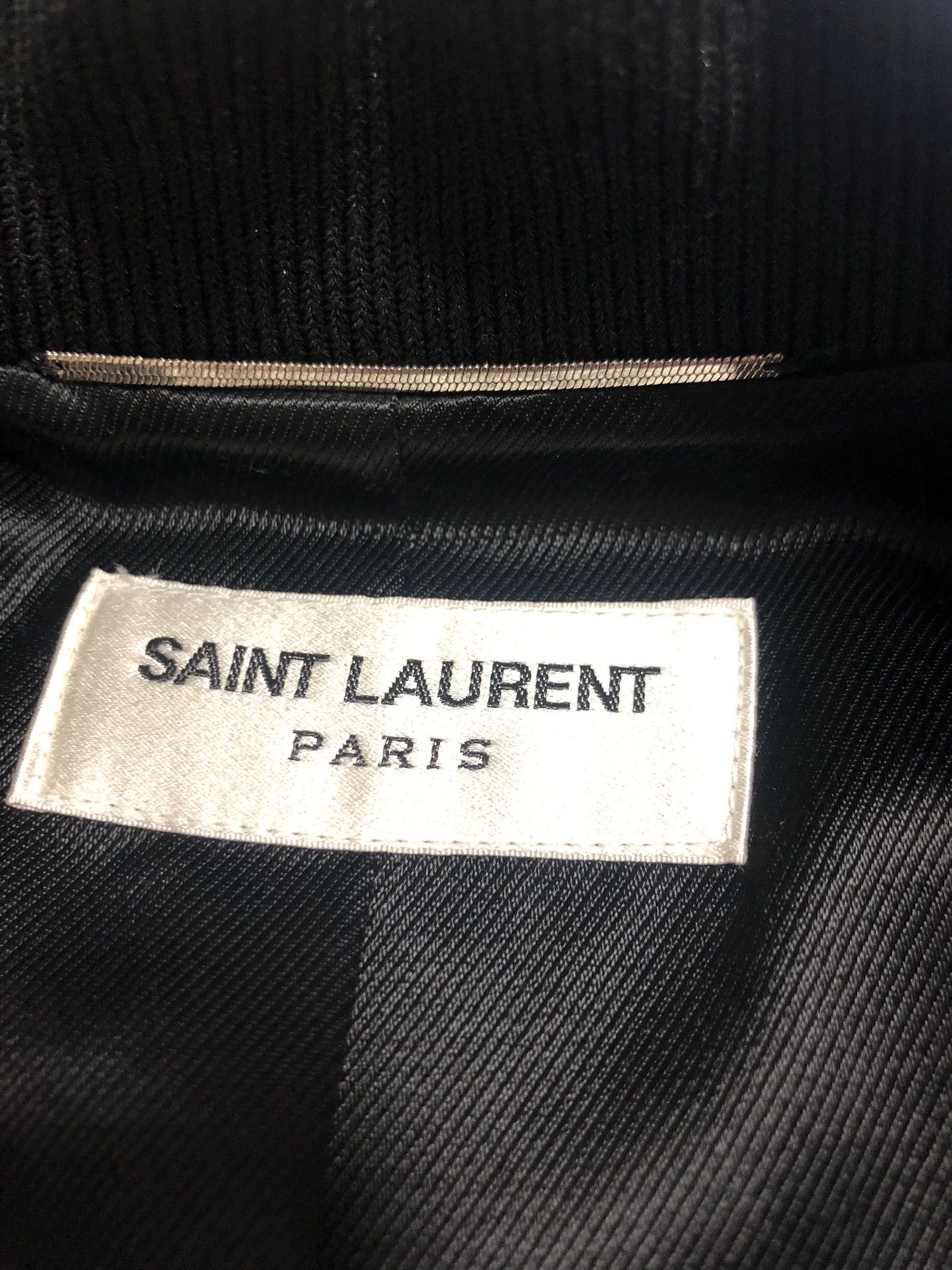 Saint Laurent Paris Saint Laurent Blue Shark Design Jacket Size US M / EU 48-50 / 2 - 5 Thumbnail