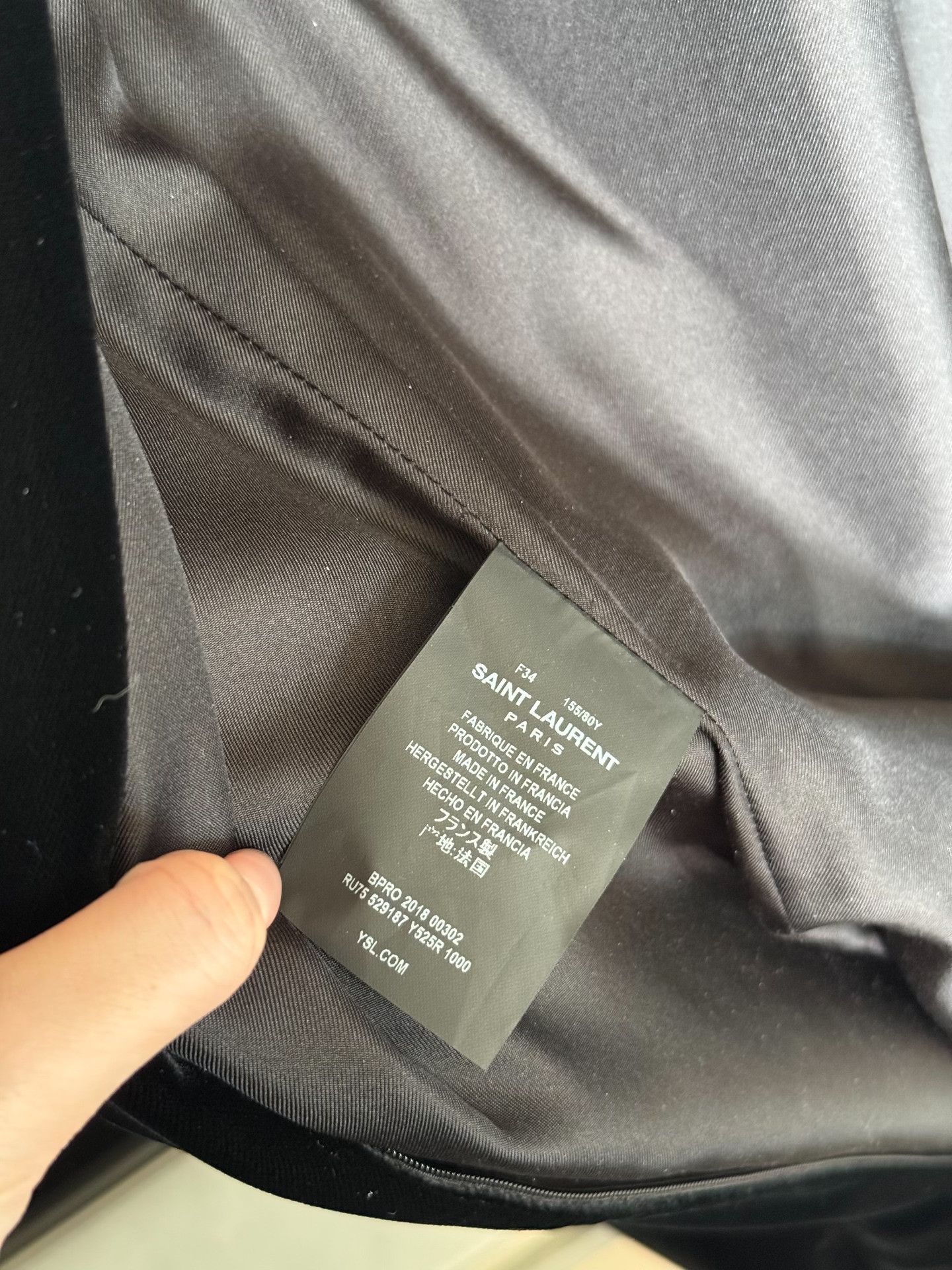 Saint Laurent Paris Saint Laurent 2018 Runway Velvet Dress Size S / US 4 / IT 40 - 8 Thumbnail
