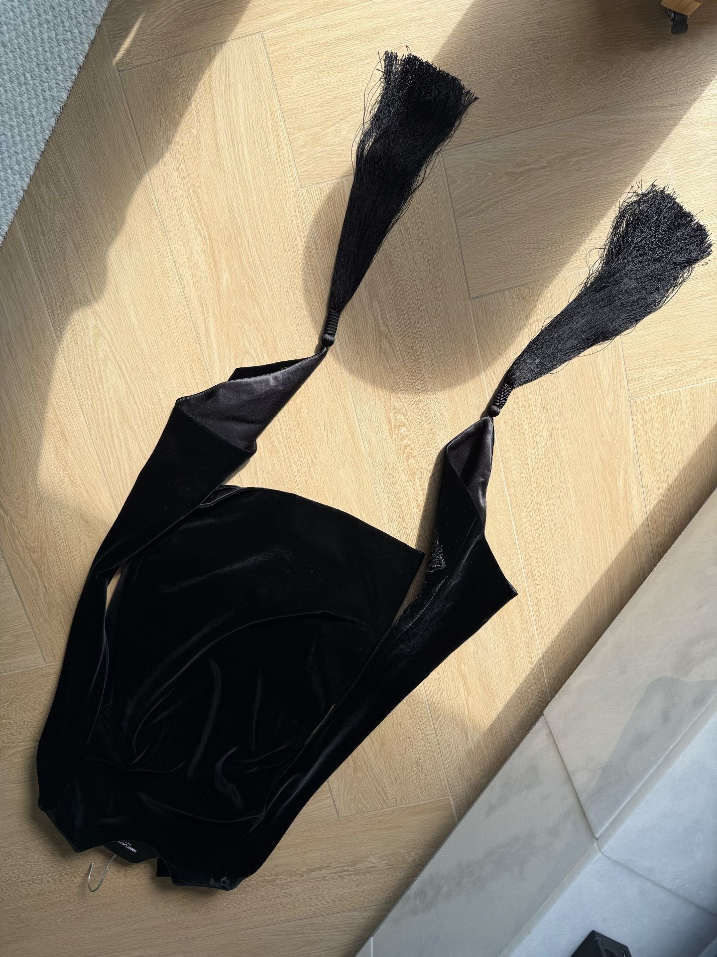 Saint Laurent Paris Saint Laurent 2018 Runway Velvet Dress Size S / US 4 / IT 40 - 6 Thumbnail