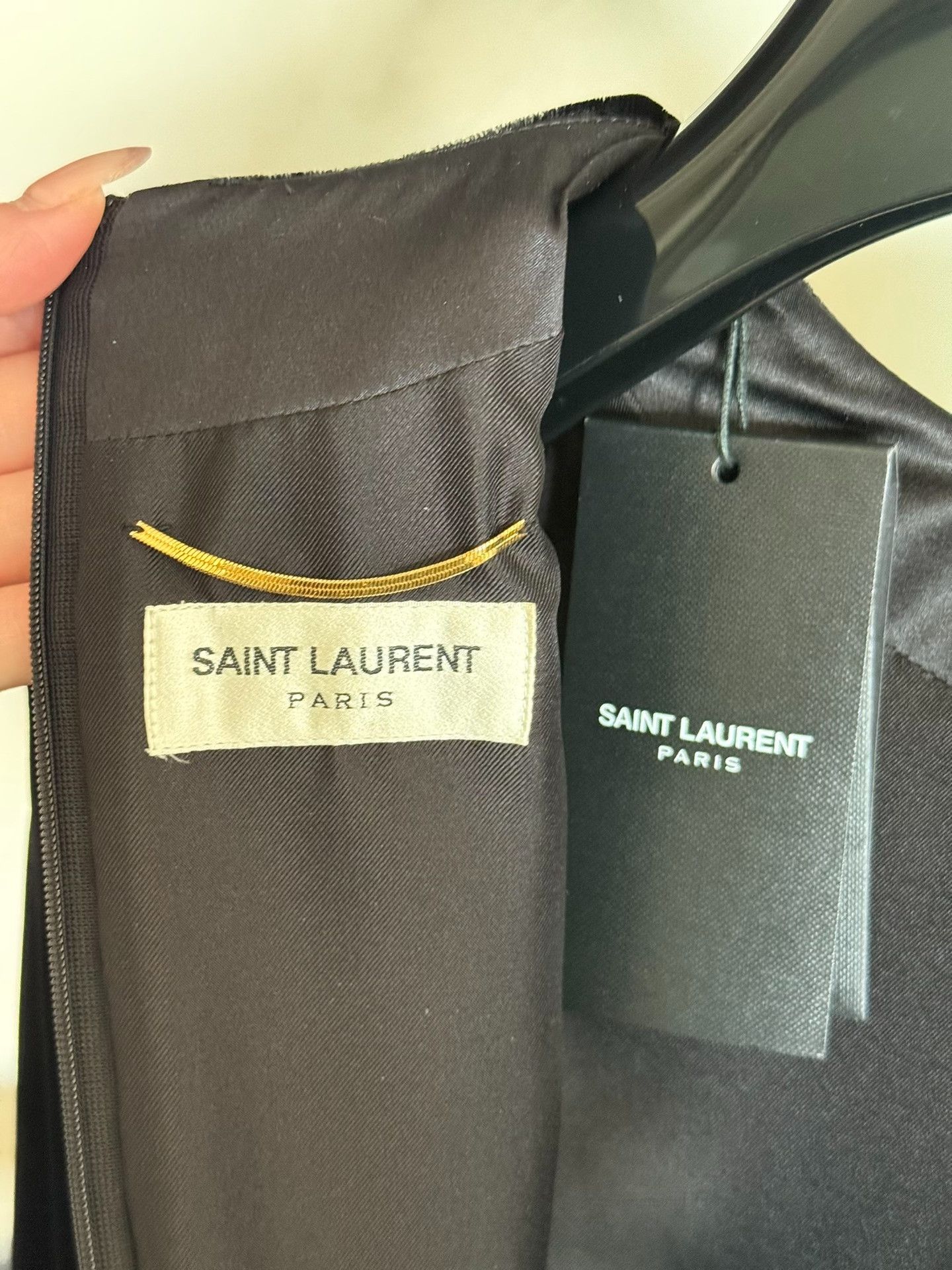 Saint Laurent Paris Saint Laurent 2018 Runway Velvet Dress Size S / US 4 / IT 40 - 7 Thumbnail