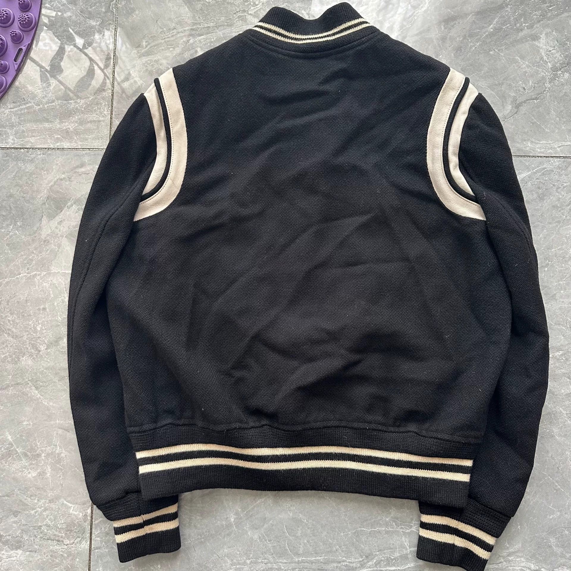 Saint Laurent Paris Saint Laurent Black Varsity Jacket Size US M / EU 48-50 / 2 - 4 Thumbnail