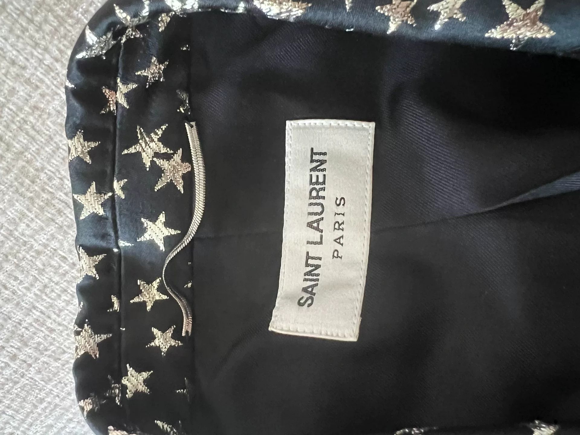 Saint Laurent Paris Saint Laurent 17SS Black Gold Star Blazer Size US S / EU 44-46 / 1 - 6 Thumbnail