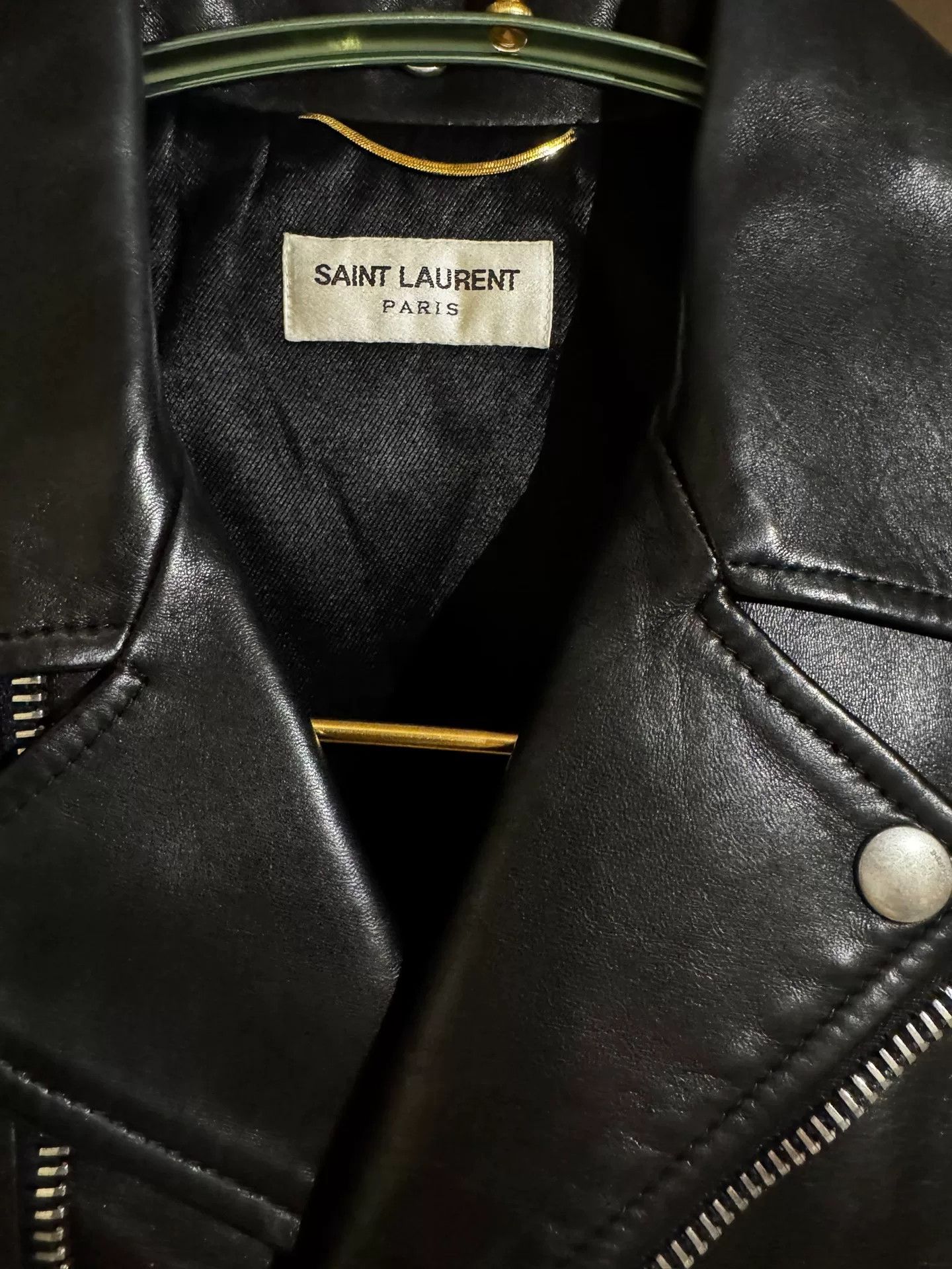 Saint Laurent Paris Saint Laurent Women's Biker Leather Jacket Size XS / US 0-2 / IT 36-38 - 3 Thumbnail