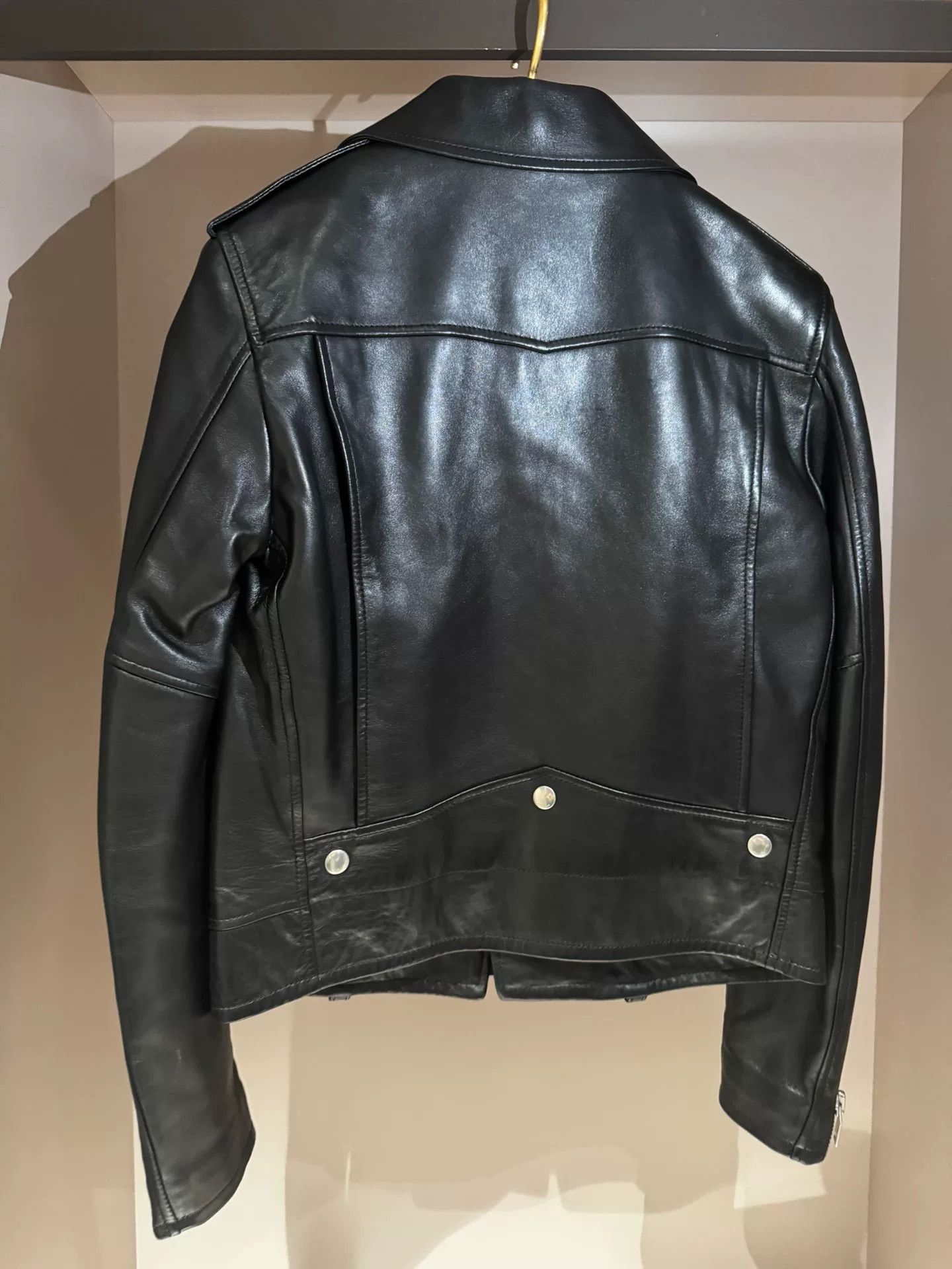 Saint Laurent Paris Saint Laurent Women's Biker Leather Jacket Size XS / US 0-2 / IT 36-38 - 2 Thumbnail