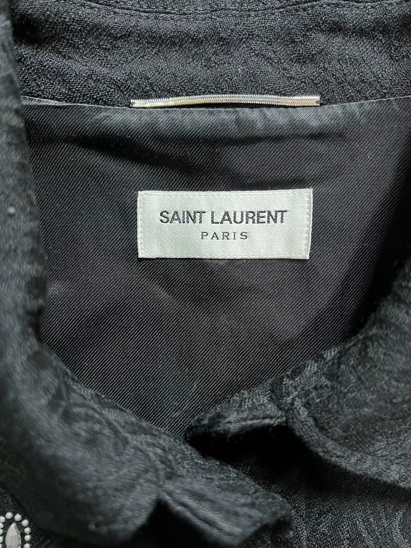 Saint Laurent Paris Saint Laurent 2019 Beaded Jacquard Jacket Size US L / EU 52-54 / 3 - 2 Thumbnail