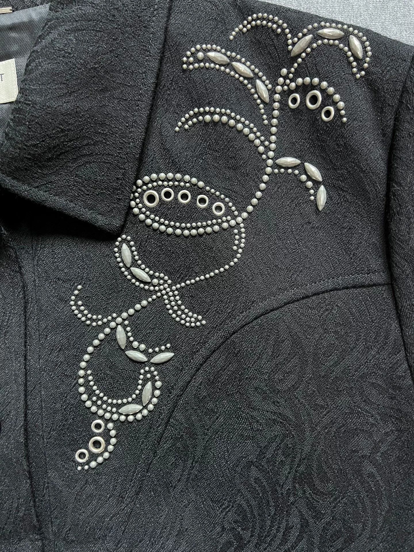 Saint Laurent Paris Saint Laurent 2019 Beaded Jacquard Jacket Size US L / EU 52-54 / 3 - 3 Thumbnail